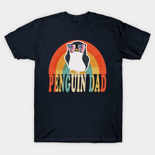 penguin dad funny father's day gift for penguin lovers T-Shirt by Oliverwillson